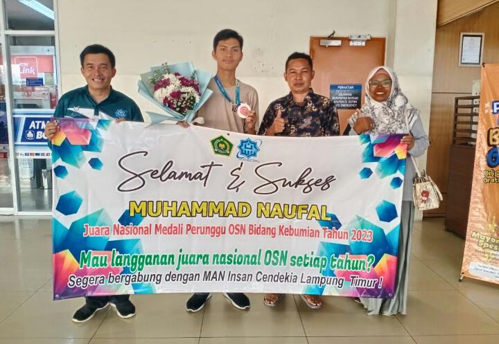 Lagi, MAN IC Lampung Timur Juara Nasional Olimpiade Kebumian Nasional 2023