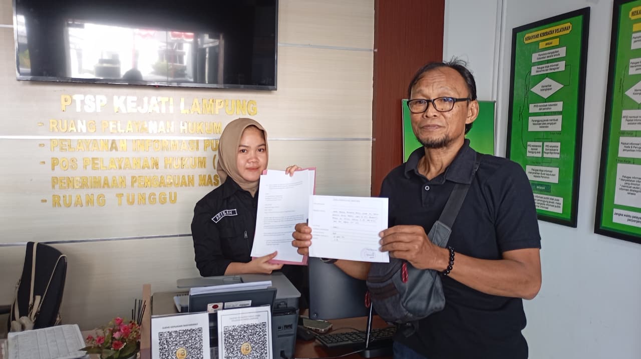 Mantan Kadis PPKB Tubaba Laporkan Proses Penyidikan Kejari Tubaba ke Kejati Lampung