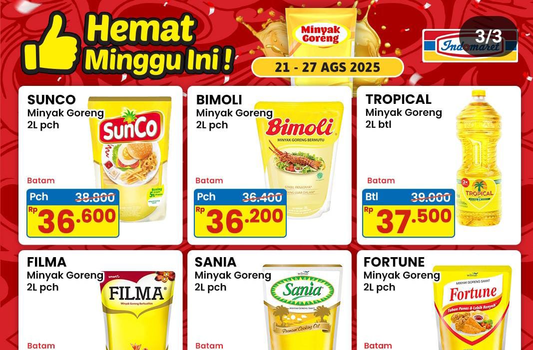 Banjir Promo Indomaret Spesial Minyak Goreng! Pembayaran Via GoPay dan Shopee Dapat Potongan