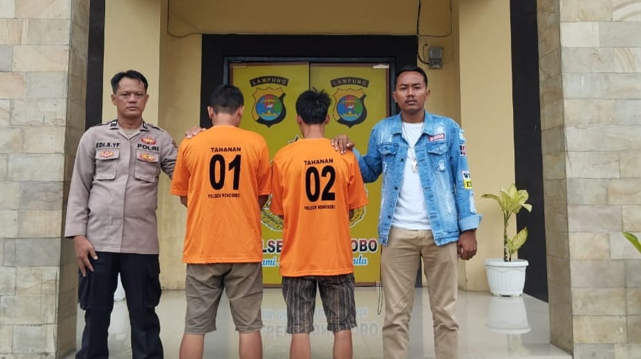 Spesialis Bobol Rumah, Residivis dan Barang Bukti Dalam Karung Diamankan Polsek Wonosobo Tanggamus Lampung