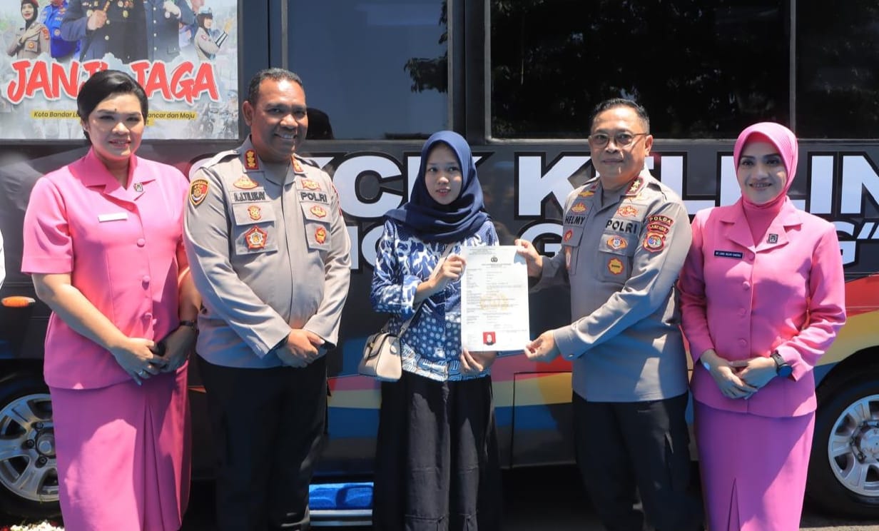 Pertama di Lampung, Kapolda Apresiasi Inovasi Mobile SKCK Polresta Bandar Lampung 