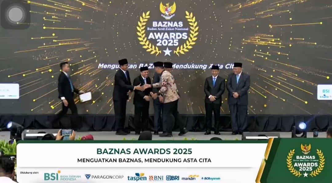 Bupati Tubaba Raih BAZNAS Award 2025 sebagai Kepala Daerah Pendukung Gerakan Zakat Indonesia