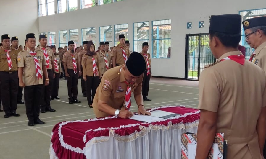 Rutan Kelas IIB Kota Agung Tanggamus Resmikan Gudep Gerakan Pramuka