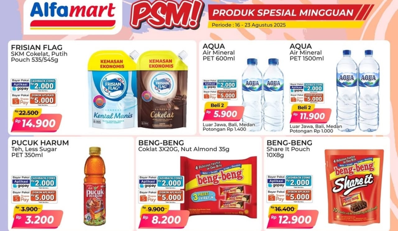 Belanja Murah 3 Hari Berturut-turut di Alfamart, Dapatkan Produk Spesial Mingguan Dengan Harga Super Hemat!