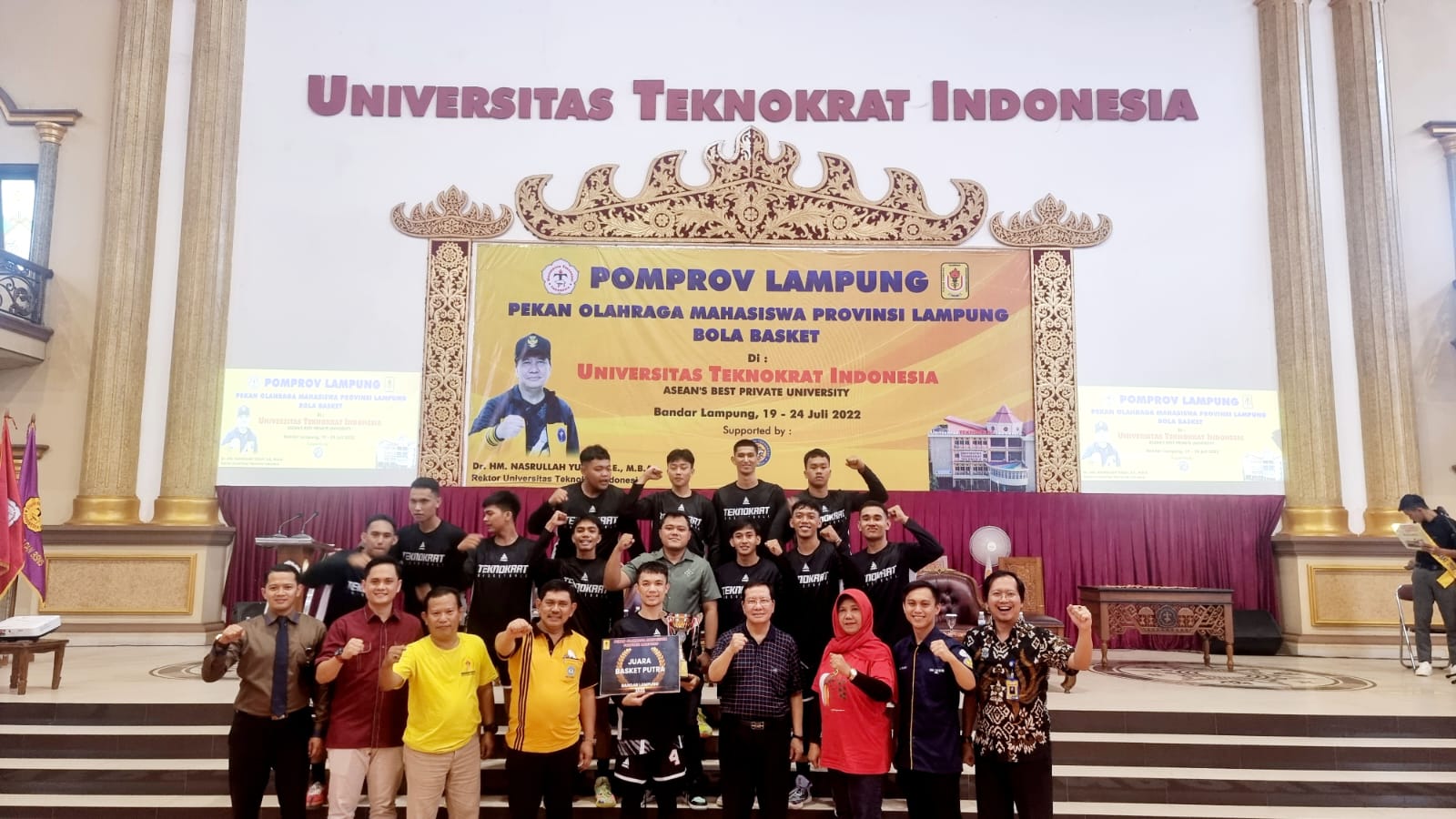 Kalahkan Unila, Teknokrat Sabet Juara 1 Basket POMProv Lampung