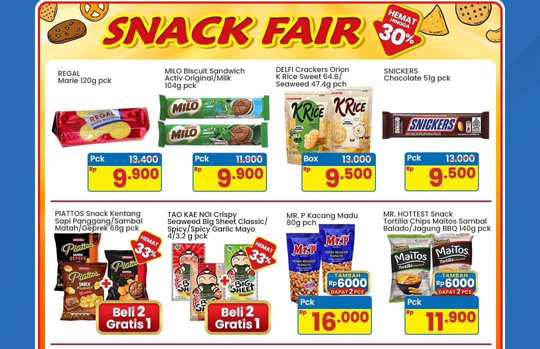 Promo Hemat Indomaret Kamis 23 Oktober 2025, Diskon Cemilan Hari ini Bikin Ngemil Makin Asik