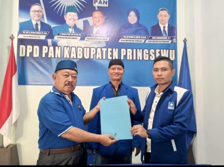 Pensiunan Mantri Daftar Pertama Bacalon Bupati-Wakil Bupati DPRD PAN Pringsewu