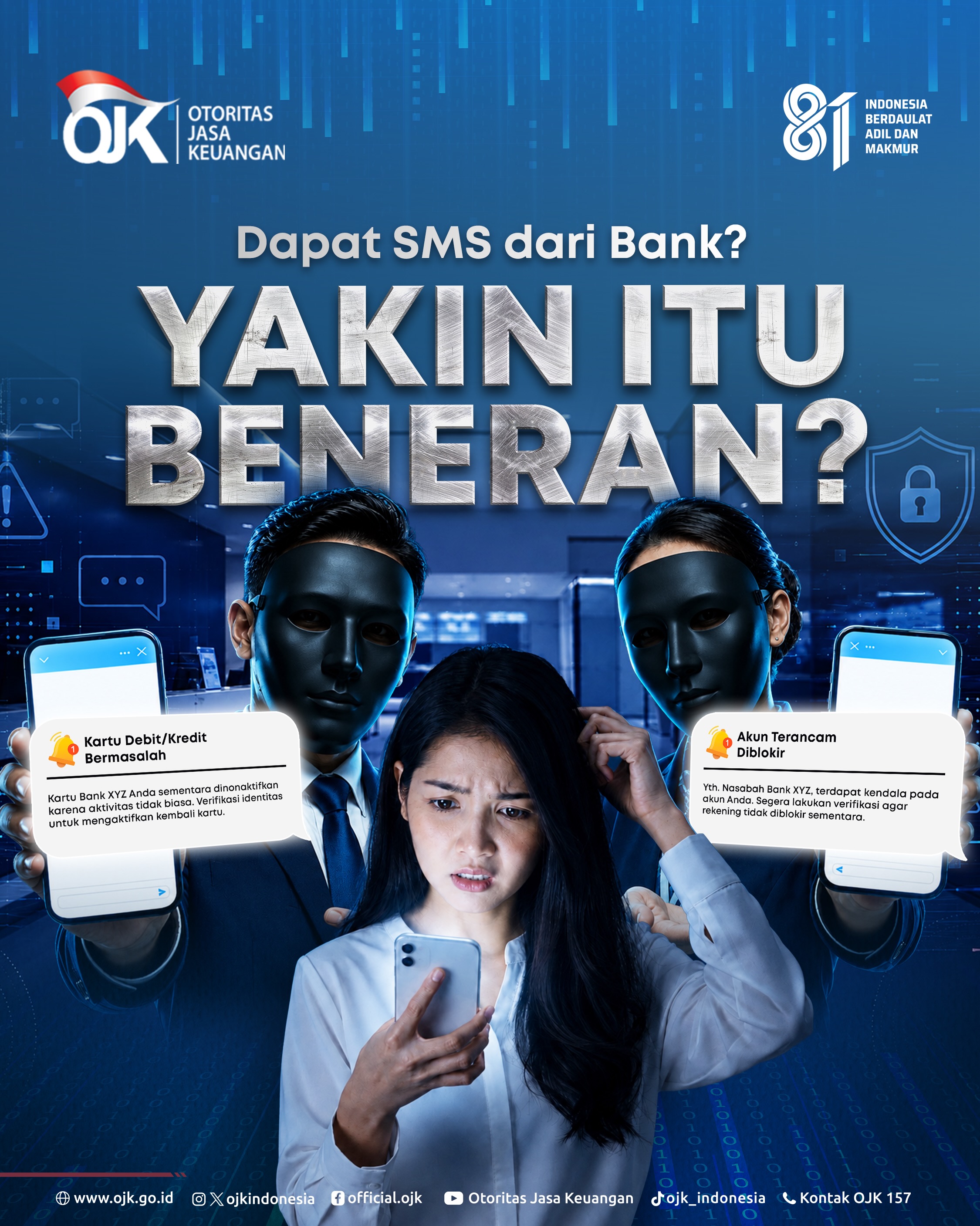 Waspada Fake SMS Masking, OJK Imbau Masyarakat Jangan Asal Klik Link dan Bagikan Data Pribadi