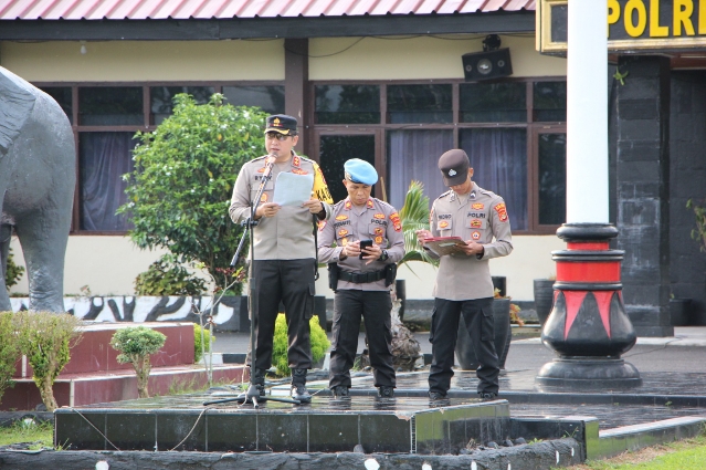 Amankan Pleno, Polres Lampung Barat Kerahkan 77 Personel