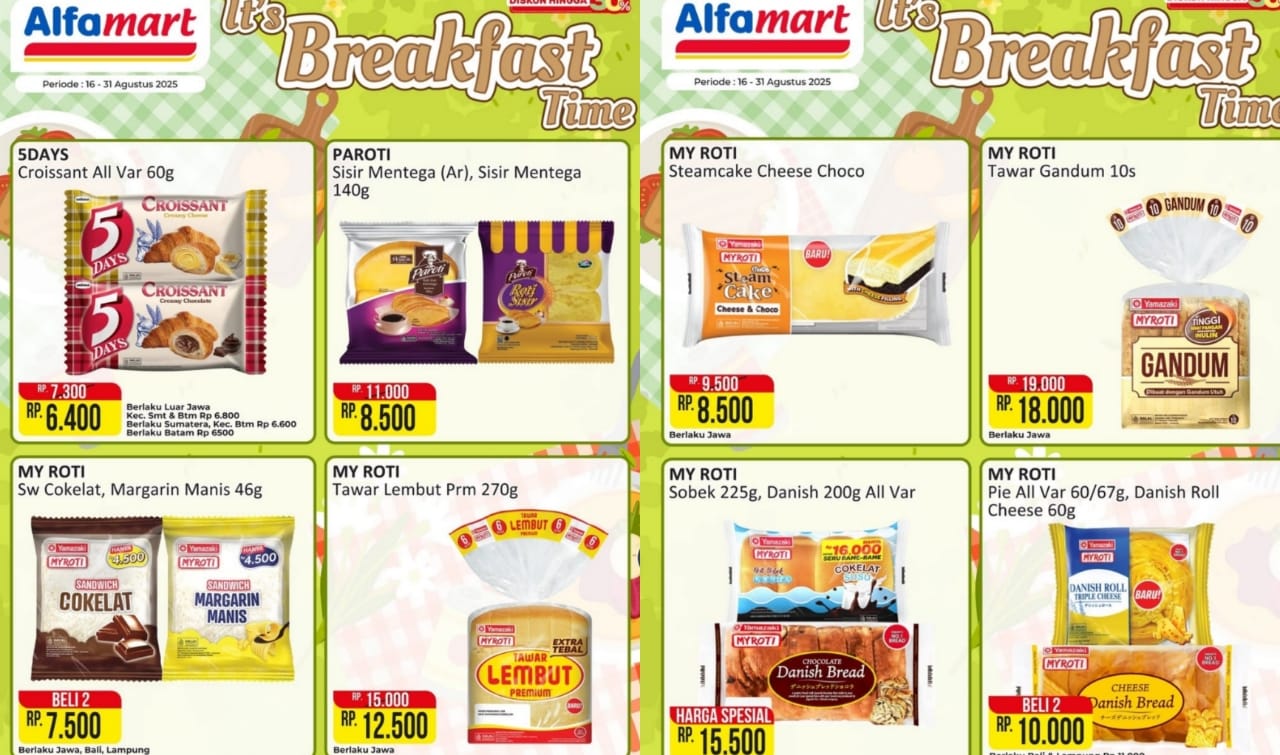 Belanja Murah Produk Sarapan di Alfamart, Dijamin Sat Set Saat Musim Hujan!