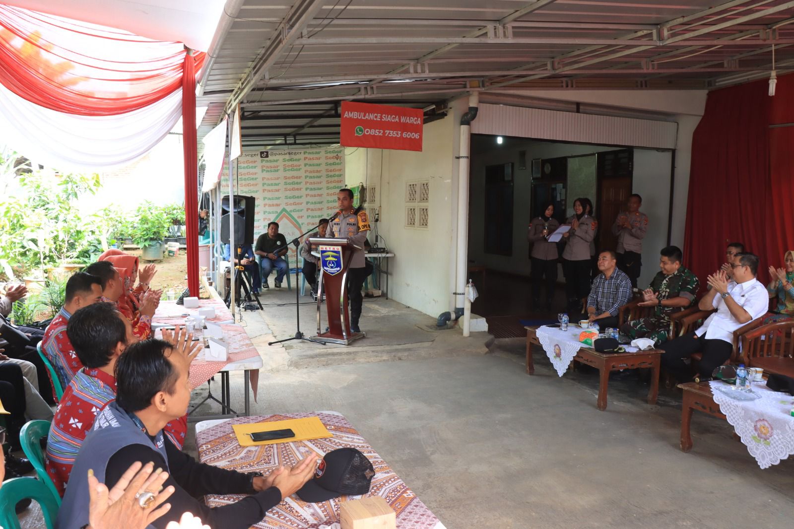 Sambut Pesta Demokrasi, Kecamatan Metro Timur Launching Pemilu Damai 2024