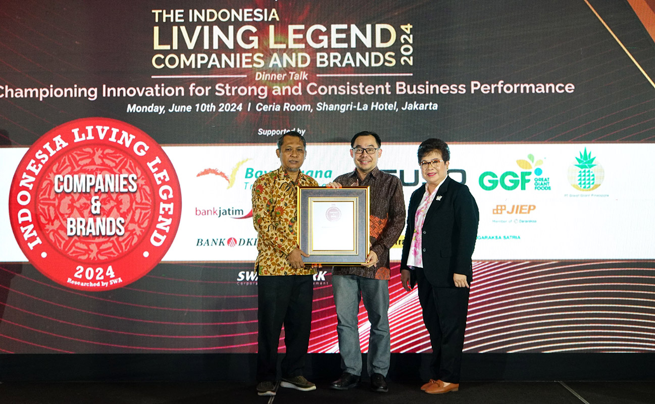 Selamat! PT Great Giant Pineapple Raih Penghargaan Living Legend 2024 Dari SWA Magazine