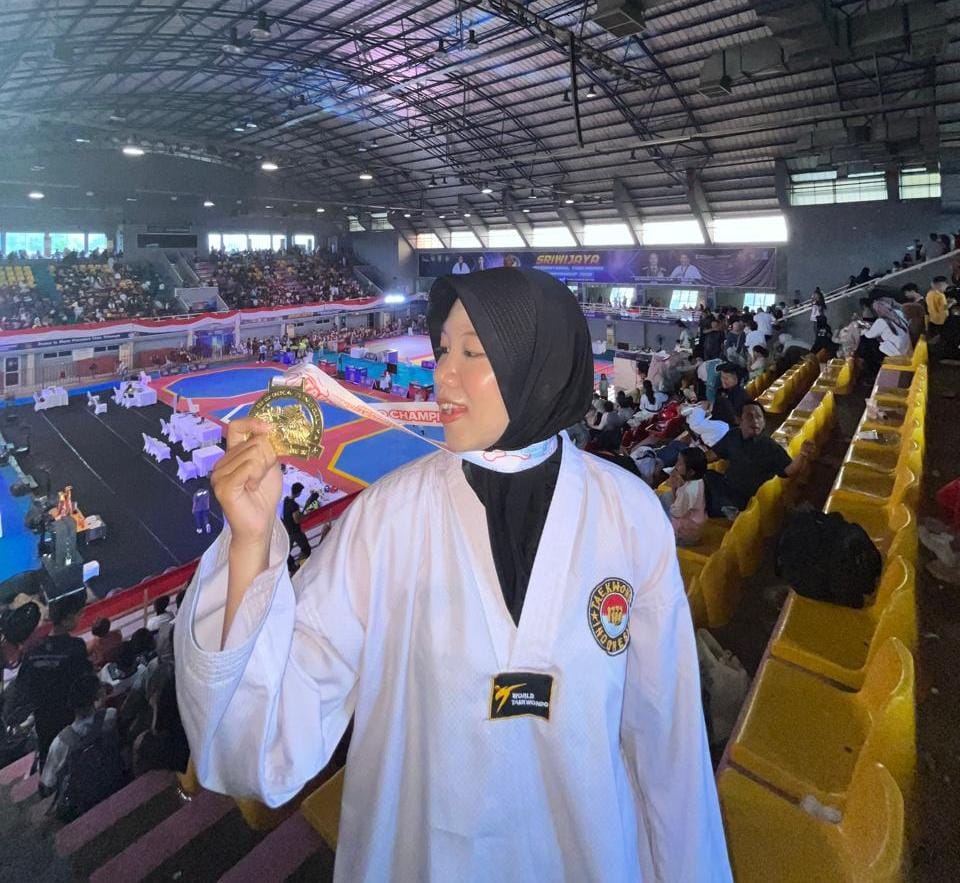 Mahasiswa Teknokrat Raih Emas di Sriwijaya International Taekwondo Championship 2025