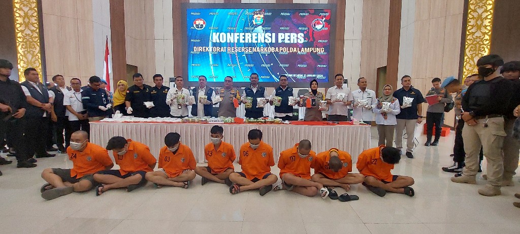 Jaringan Fredy Pratama Diungkap Polda Lampung, Honorer BNNK Lampung Tengah Jadi Kurir dengan Bayaran Rp 2,3 M