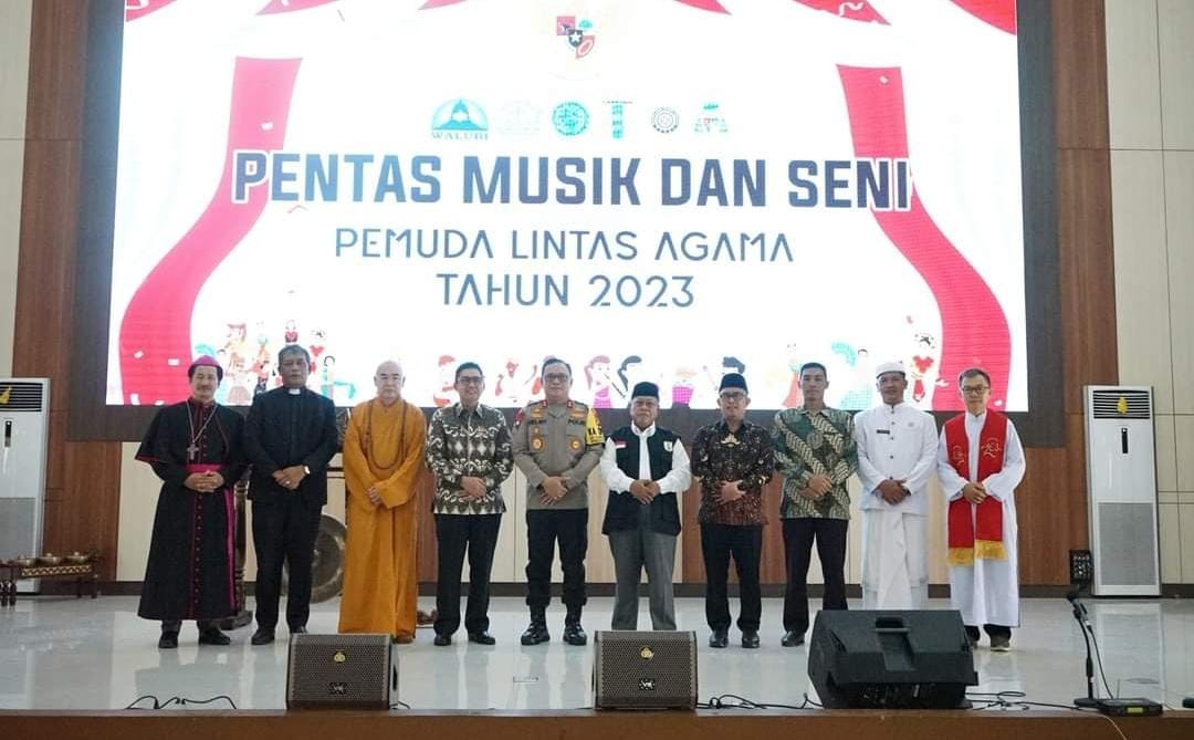 Melalui Pentas Seni dan Musik Pemuda Lintas Agama, FKUB Deklarasikan Cinta Damai Pemuda Lintas Agama Lampung