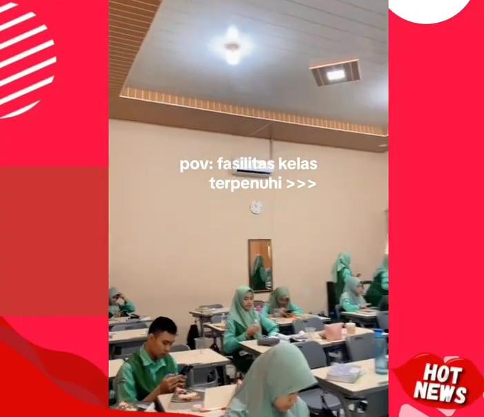 Fasilitas Kelas MAN 1 Bandar Lampung Viral di Medsos, Netizen Sampai-sampai Pertanyakan Uang Kas