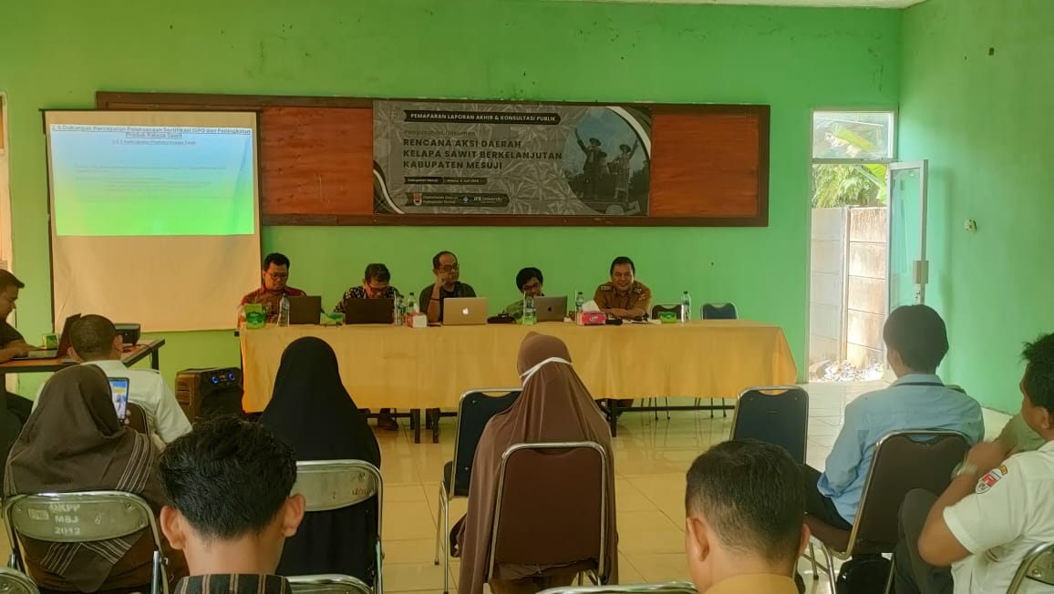 Jemput Bola Rencana Aksi Daerah Kelapa Sawit, Dinas Pertanian Mesuji Lampung Adakan Konsultasi Publik