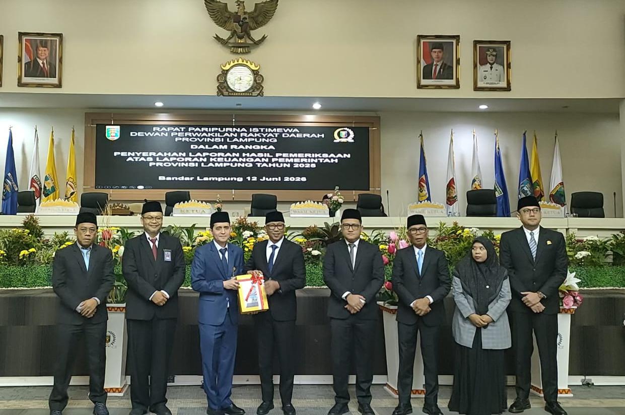 Raih WTP ke-12 Berturut-turut, BPK Ingatkan Pemprov Lampung Soal PAD dan Pengendalian Belanja
