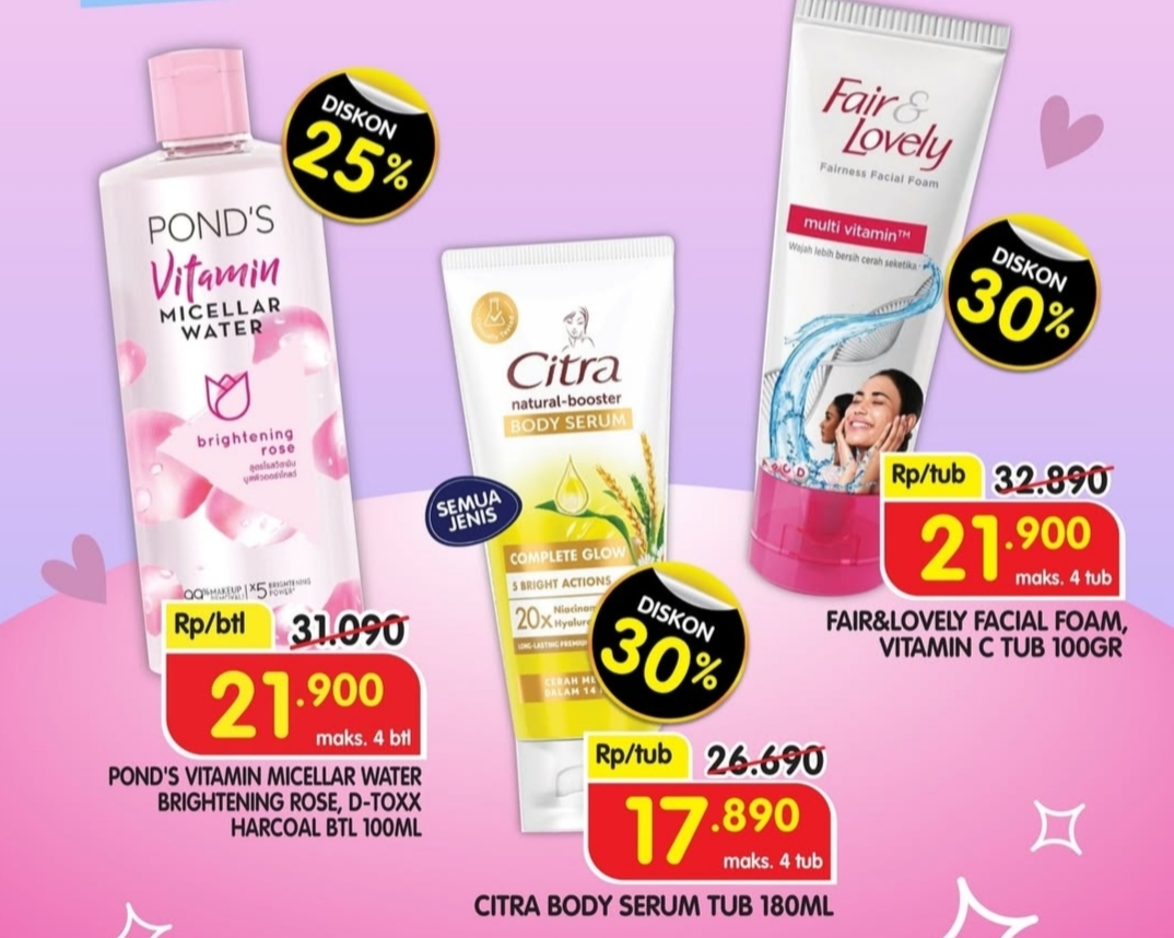 Kulit dan Wajah Glowing Maksimal Dengan Promo Superindo Hingga Besok, Ada Facial Foam Diskon 30 Persen