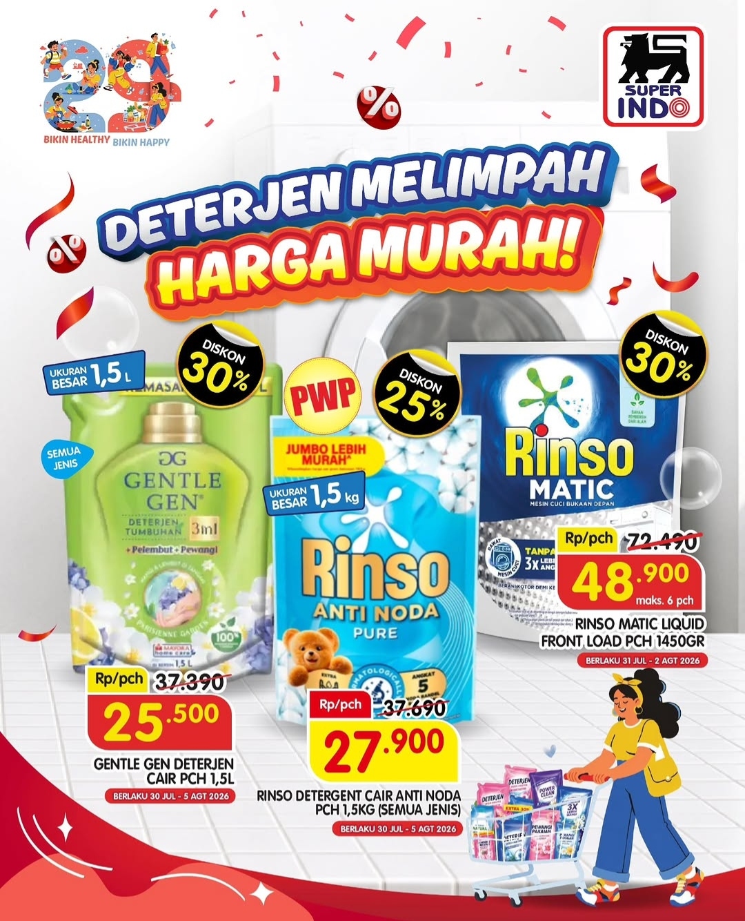 Promo Superindo Agustus 2026, Deterjen Melimpah Harga Murah 