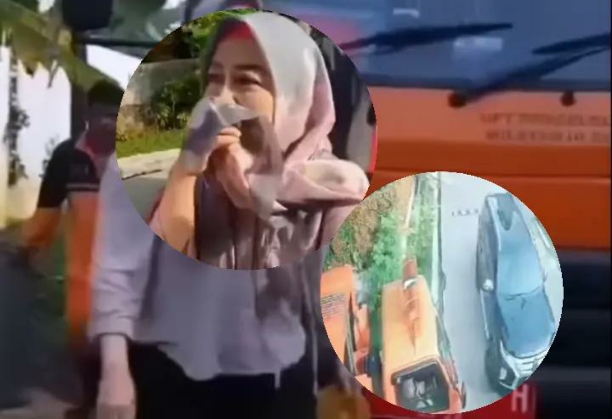 Viral! Diduga Gagal Dalam Pemilihan Ketua RT, Nyonya Besar di Bogor Nekat Hadang Truk Sampah DLH Masuk Komplek