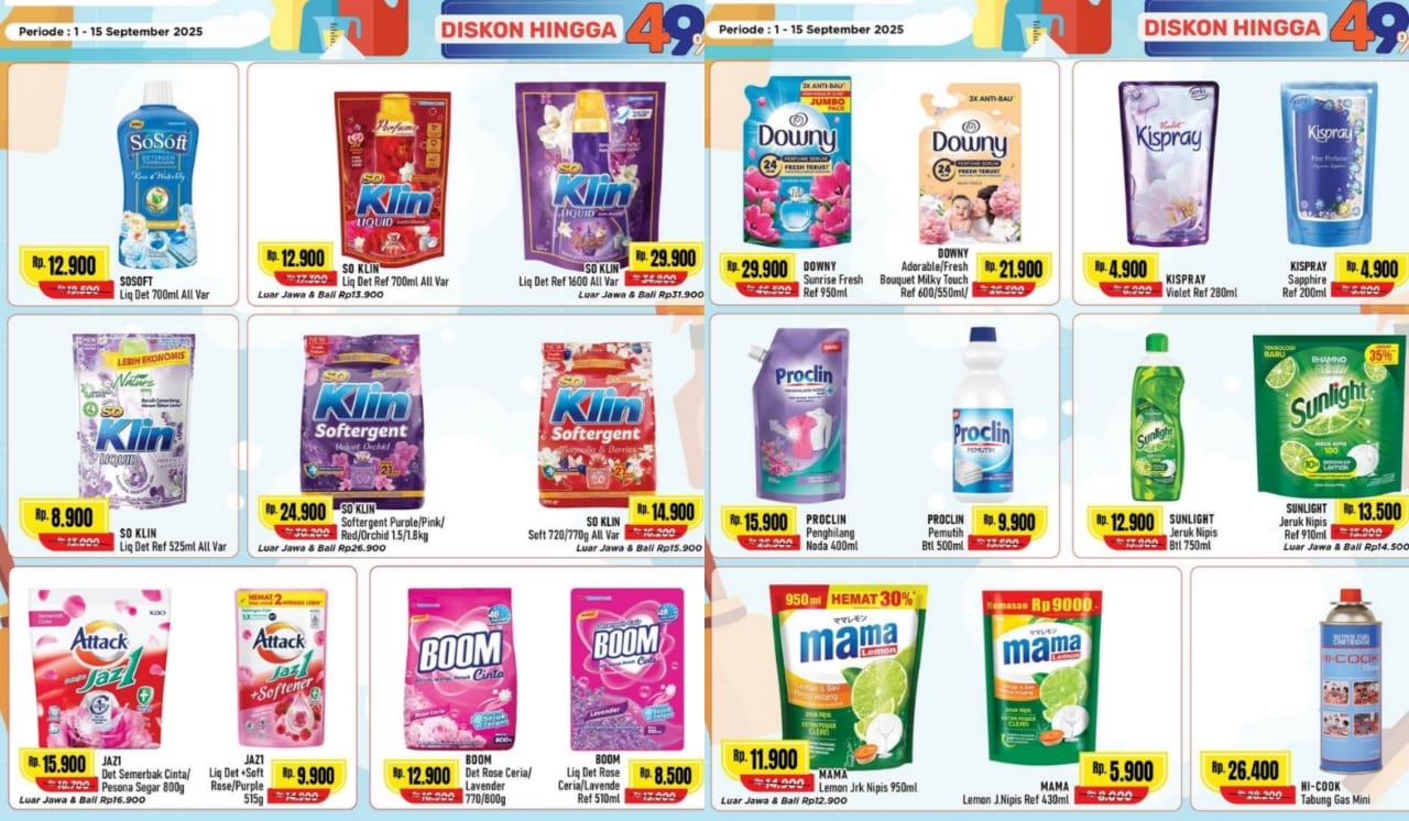 Promo Home Care Alfamart, Solusi Rumah Bersih dan Wangi dengan Diskon Hingga 49 Persen, Ini Katalog Lengkapnya