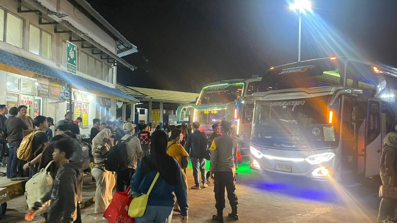 Arus Balik Memuncak, Polresta Bandar Lampung Perketat Pengamanan Terminal dan Stasiun