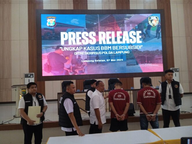 Polda Lampung Bongkar Sindikat Pemalsuan Pertalite, 16 Ribu Liter Minyak Oplosan Disita