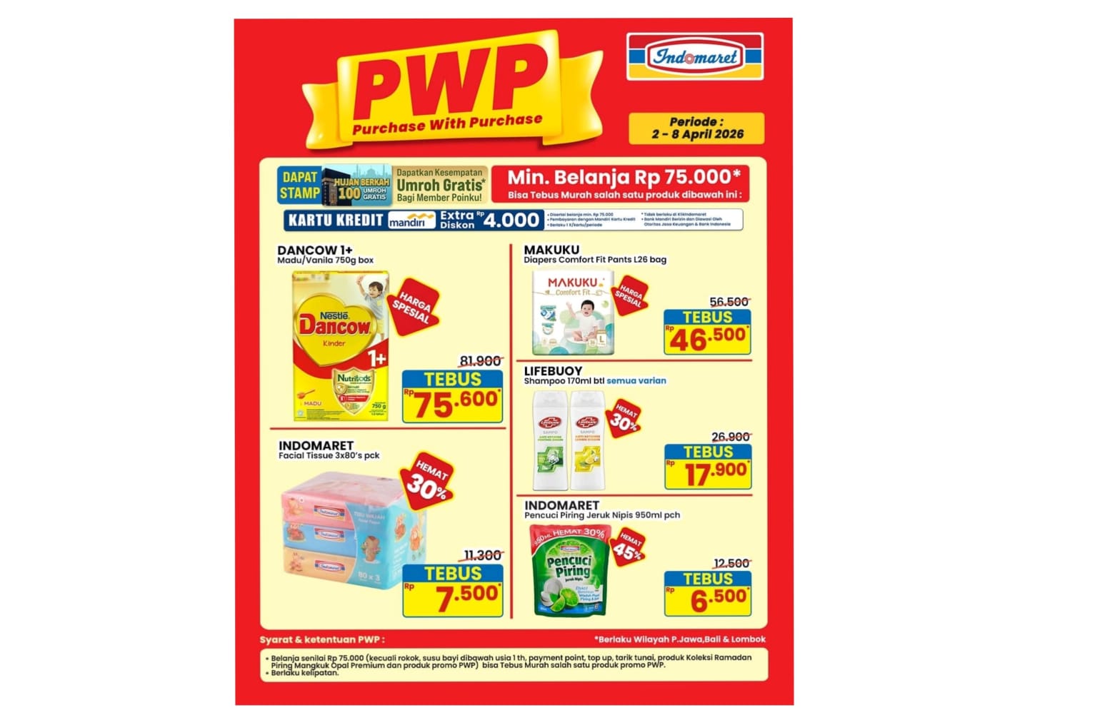 Buruan Serbu Promo PWP Indomaret, Tebus Murah Mulai Rp 6 Ribuan Saja