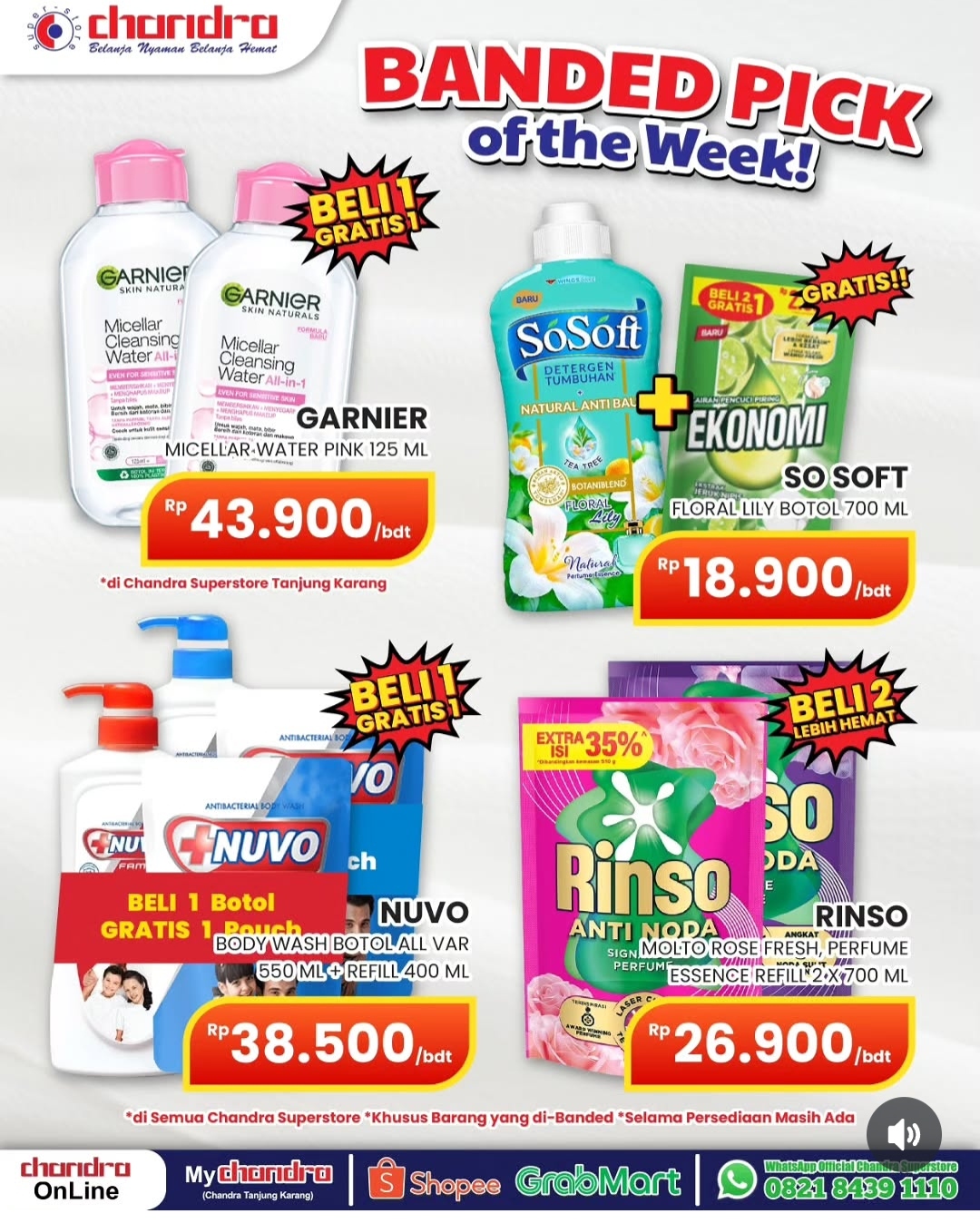 Hadir Kembali, Promo Banded Pick of The Week di Chandra Superstore