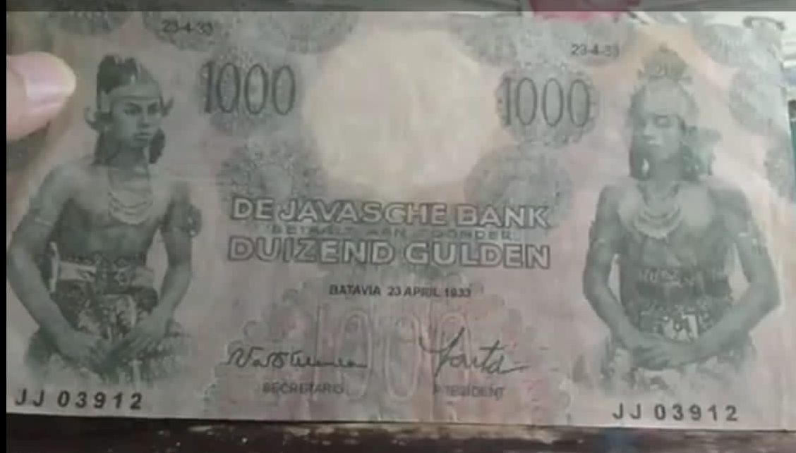 Uang Kuno Seri Wayang 1000 Gulden Banyak Diminati Kolektor di Palembang, Anda Punya?
