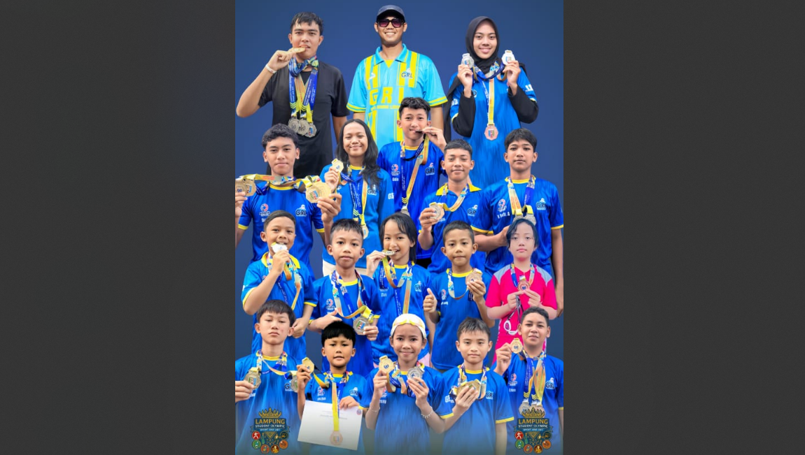 Kontingen Way Kanan Raih 14 Emas di LSO Cabang Renang di Bandar Lampung