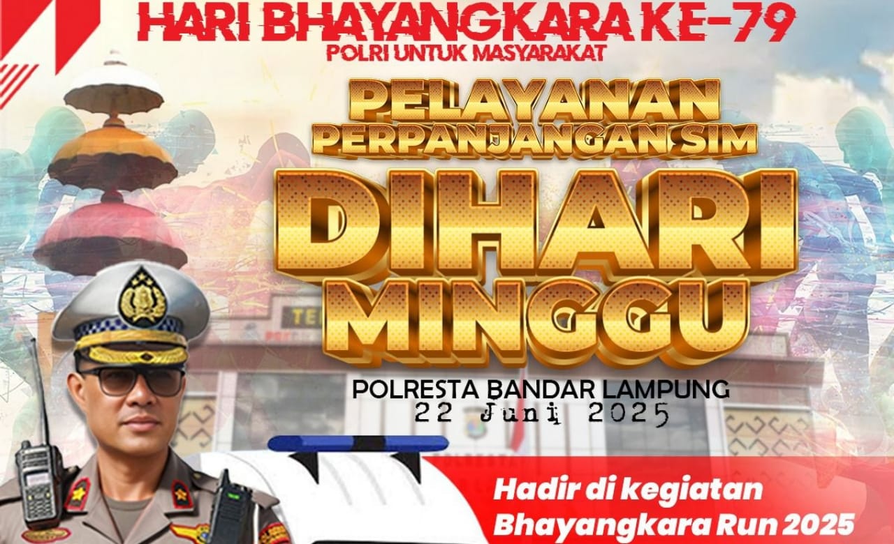 Bhayangkara Run 2025, Ini Daftar Ruas Jalan yang Dialihkan Satlantas Polresta Bandar Lampung
