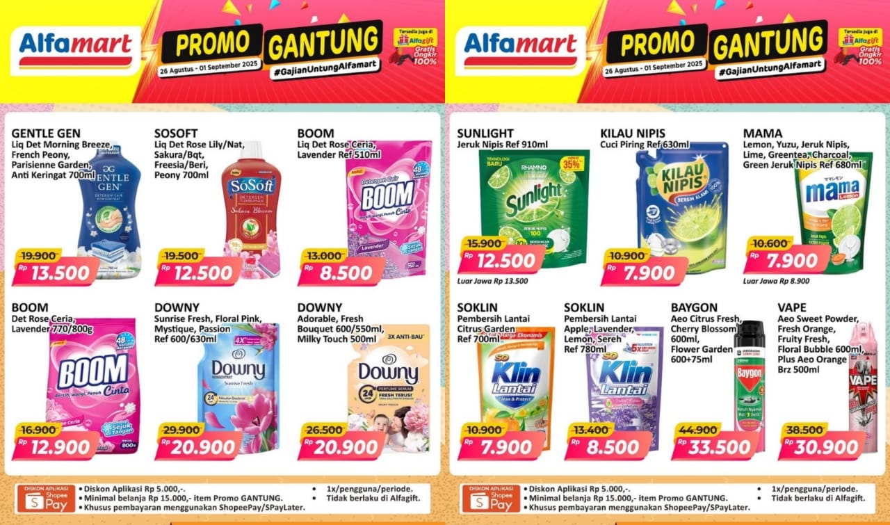 Promo Home Care Alfamart Sampai 1 September 2025, Ini Katalog Lengkapnya