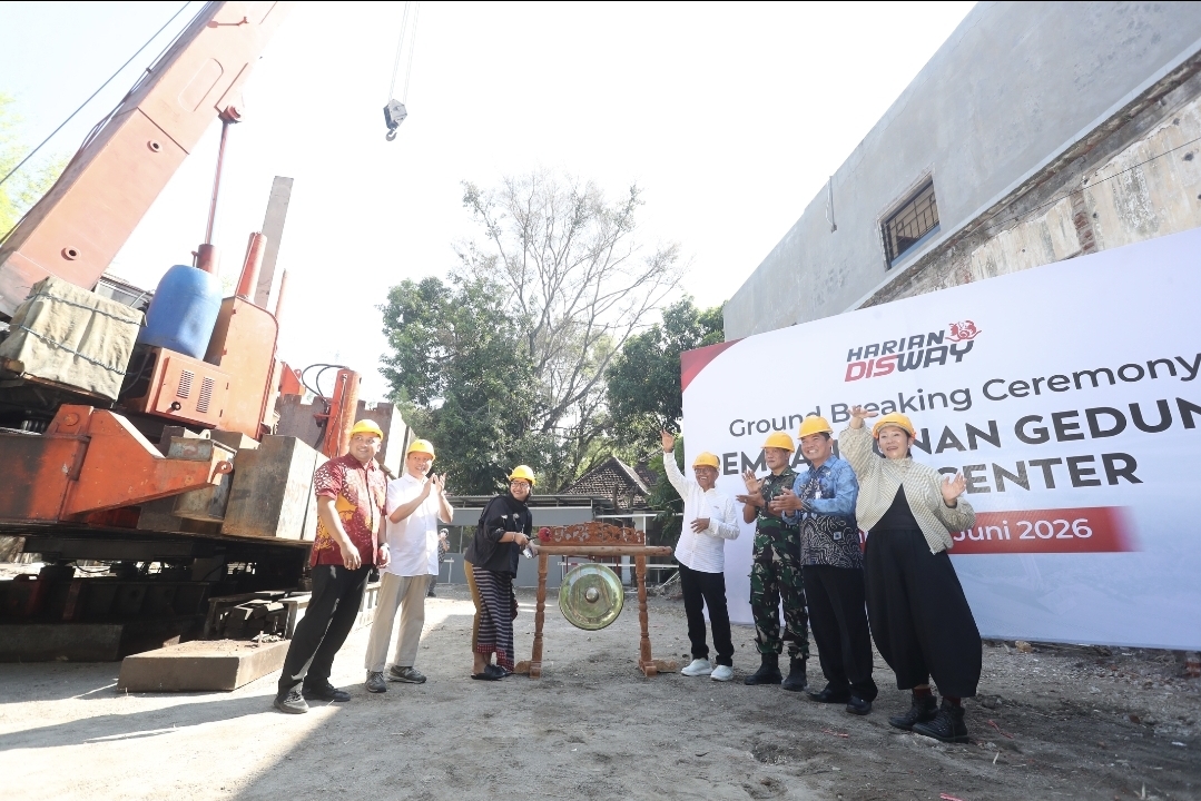 Groundbreaking! Harian Disway Bangun Gedung Kantor Baru, Bakal Jadi Rumah Bersama Persebaya dan DBL
