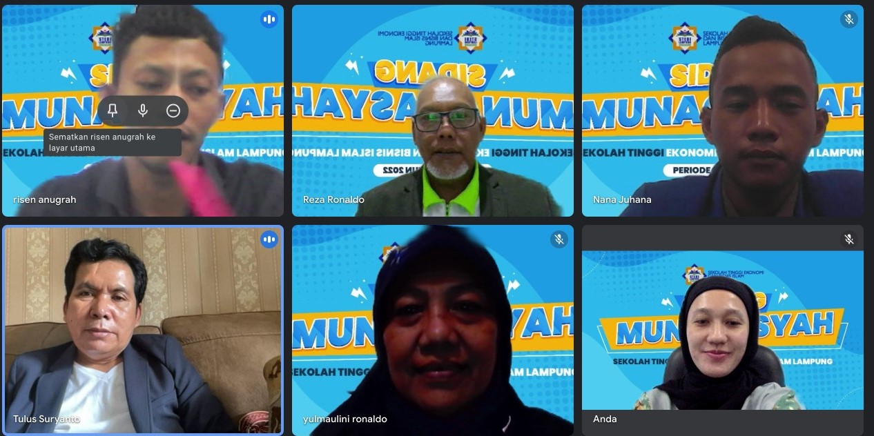 STEBI Lampung Gelar Sidang Munaqosah II Tahun 2022