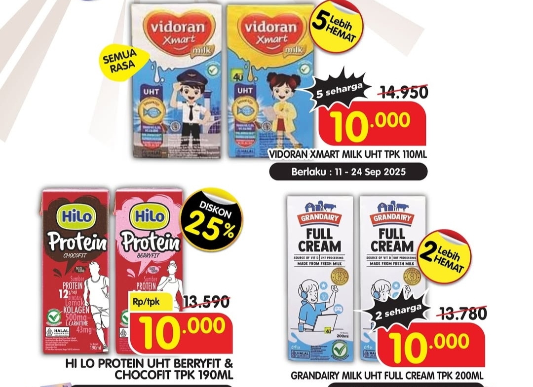 Hadir Kembali, Milk Party Superindo Serba Rp 10.000, Beli Sekarton Lebih Hemat