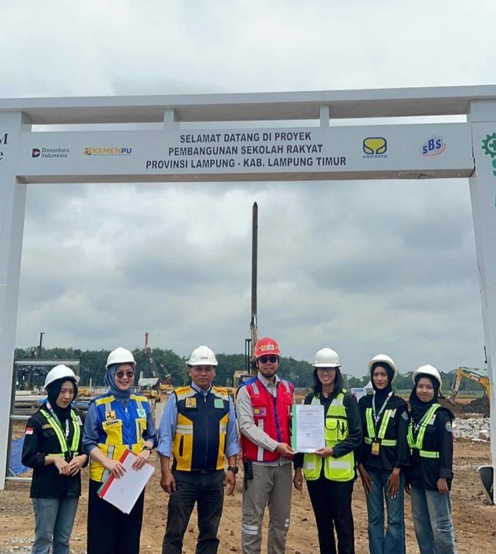 Magang Berdampak! Mahasiswa Teknokrat Terjun ke Proyek Strategis Pembangunan Sekolah Rakyat