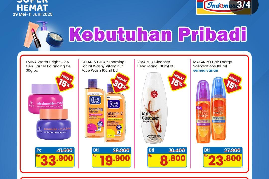 Promo Indomaret Spesial Perawatan Rambut, Ada Diskon Harga Mulai Rp 8 Ribu