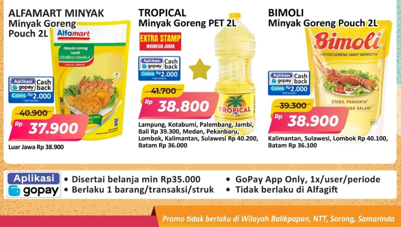 Promo Minyak Goreng Sampai 24 Agustus 2025 di Alfamart, Dijamin Termurah!