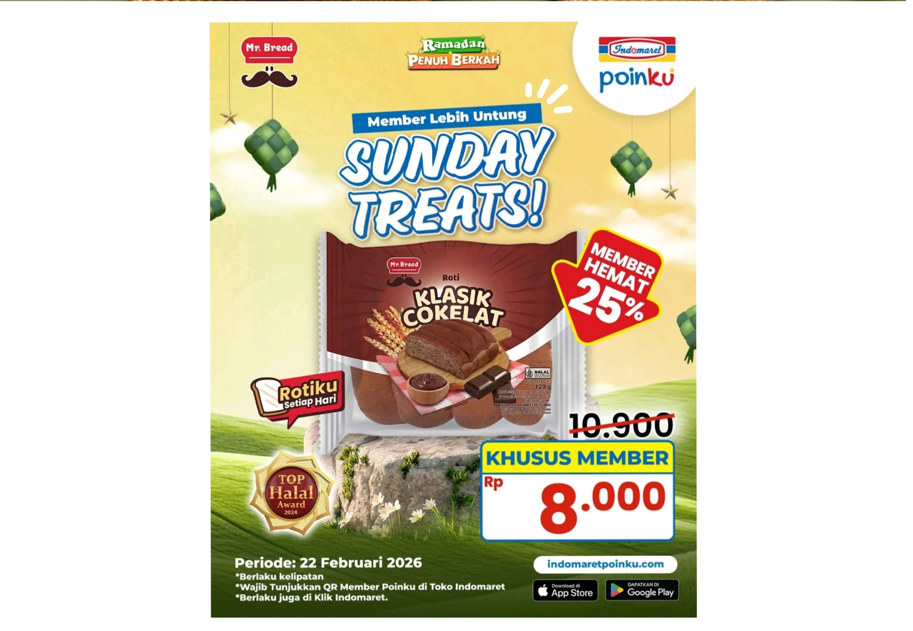 Promo Sunday Treats Indomaret Hari Ini, Hemat Hingga 25 Persen Teruntuk Member Setia