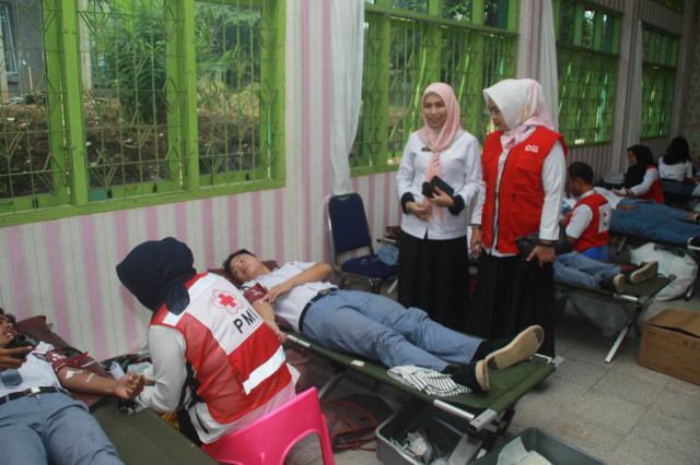 Baksos Donor Darah, SMAN 9 Bandar Lampung Sumbang 228 Kantong