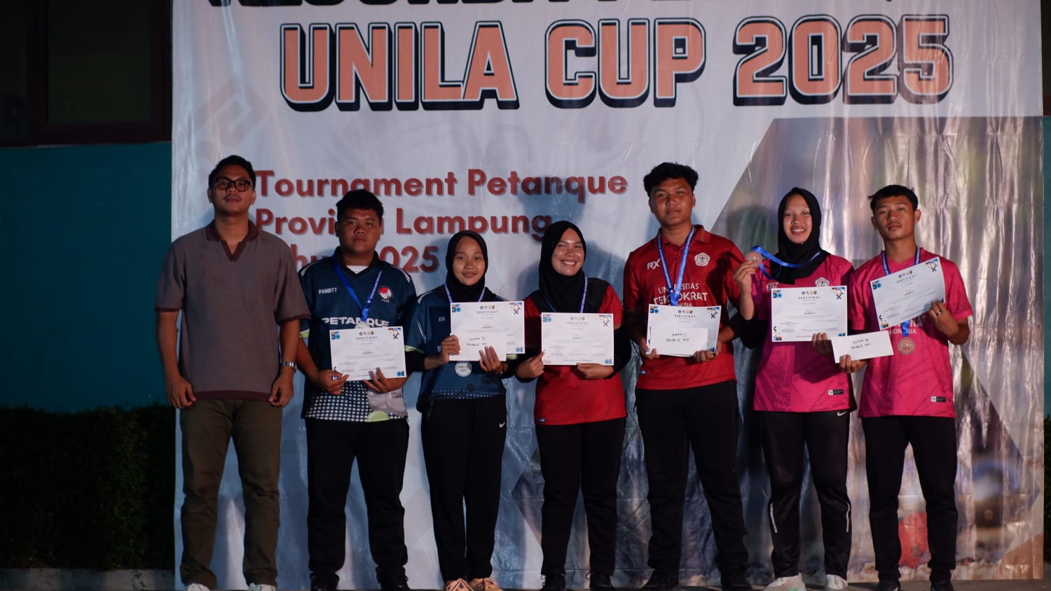 Teknokrat Sabet Juara Umum Kejurda Petanque Unila Cup 2025