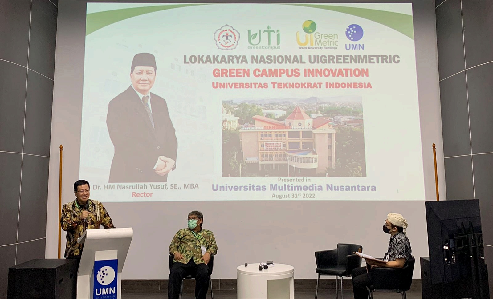 Rektor UTI Jadi Pembicara Lokakarya Nasional UI GreenMetric