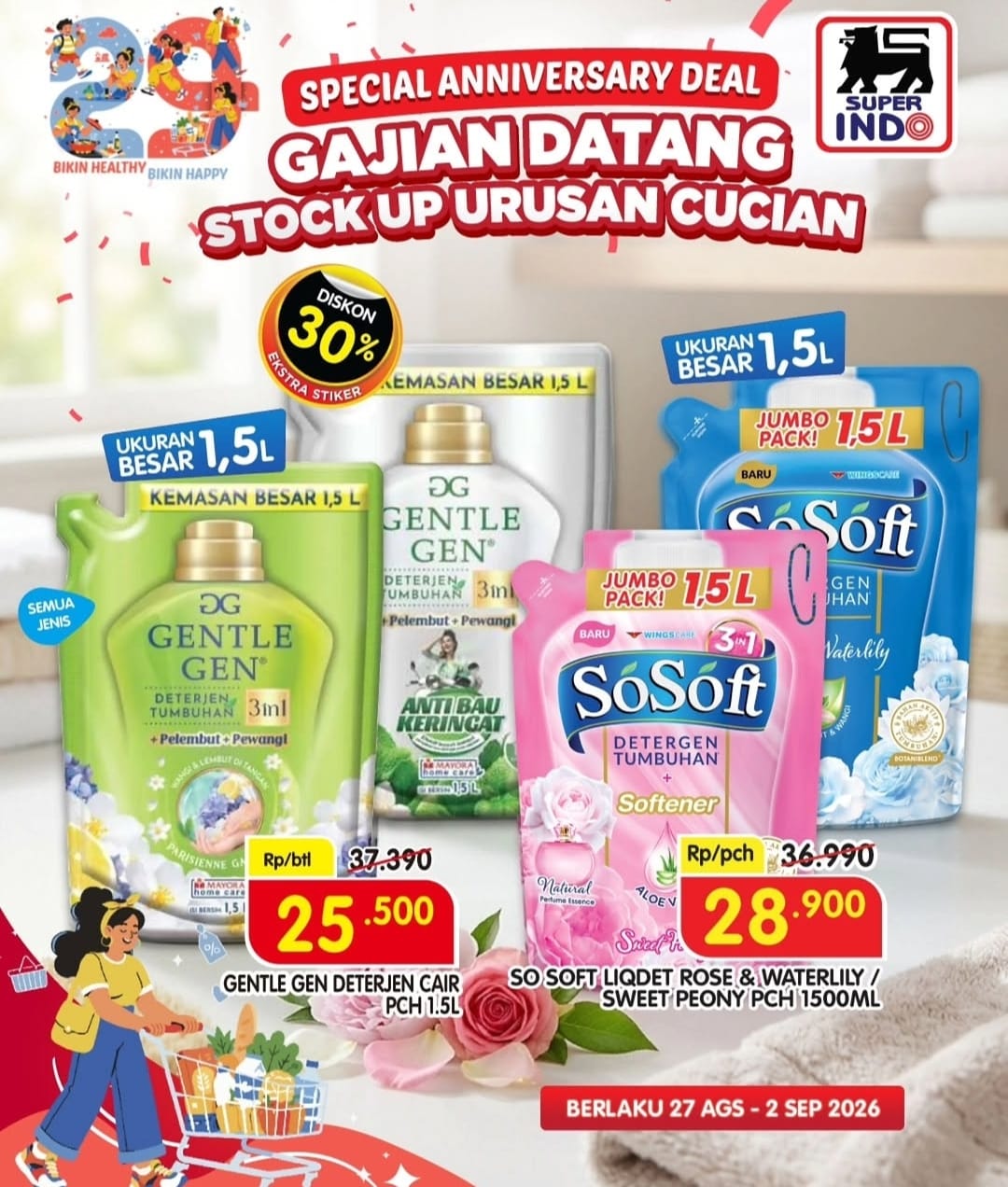 Malam Ini Terakhir, Promo Gajian Superindo Diskon Deterjen Jumbo