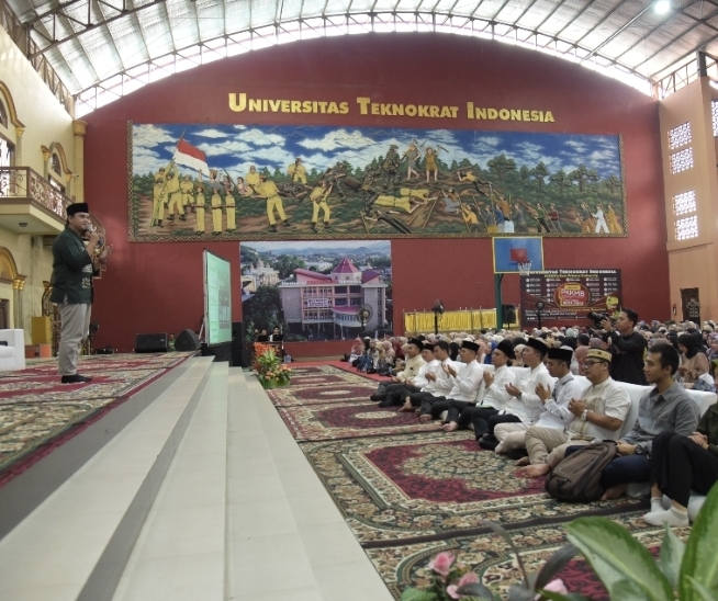 Tabligh Akbar dan Buka Puasa Bersama Promag di Universitas Teknokrat Indonesia Belangsung Meriah