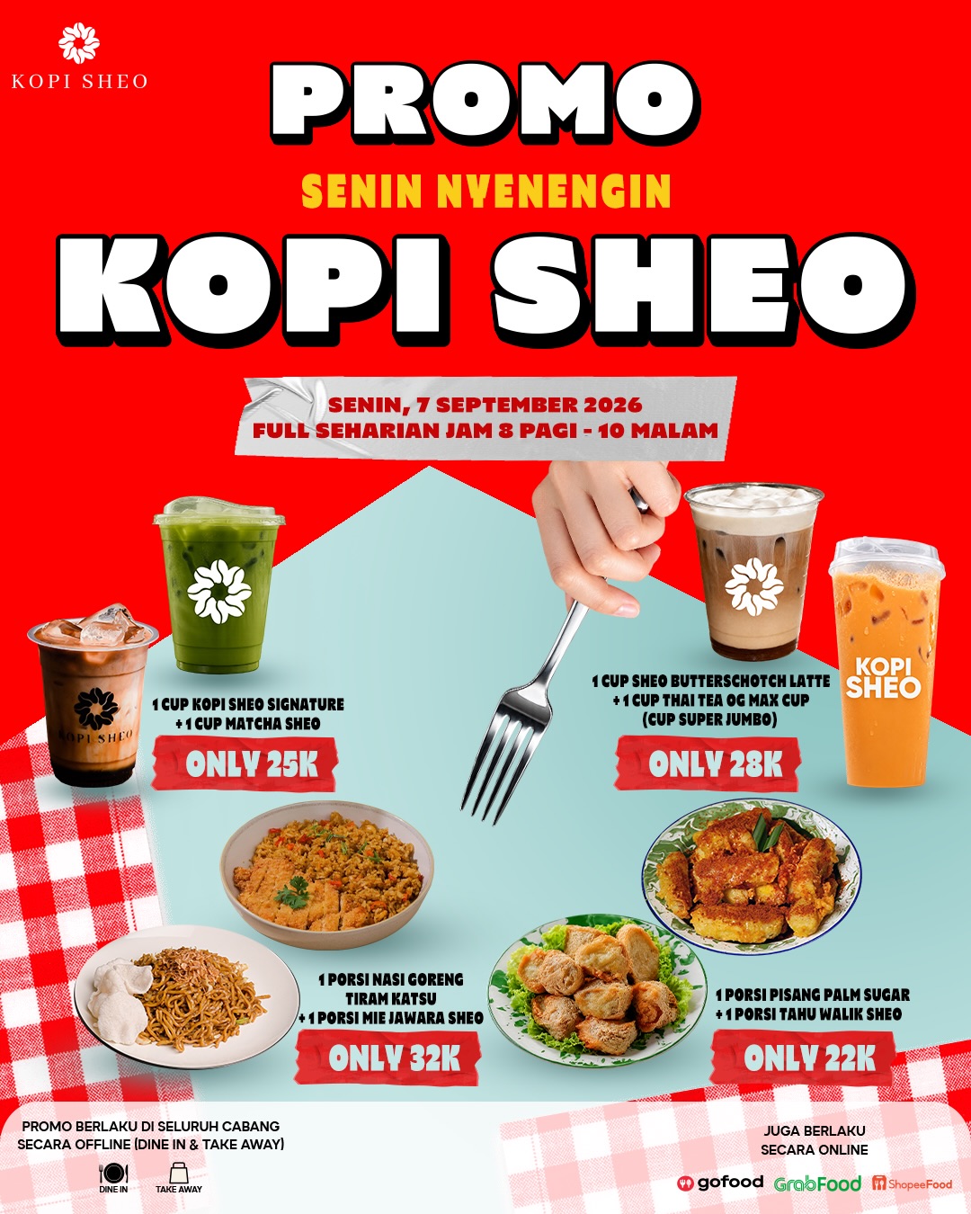 Spesial Hari Ini, Kopi Sheo Tebar Promo Senin 