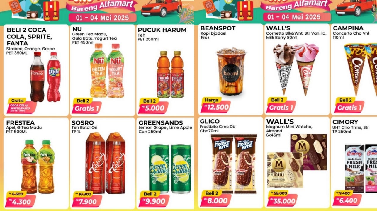 Promo Minuman Segar Spesial Long Weekend dari Alfamart, Hanya Berlaku 4 Hari! Cek Katalognya