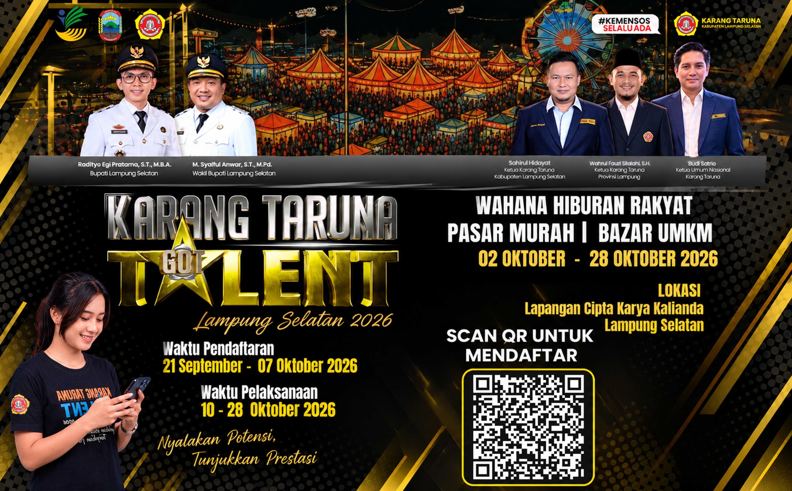 Total Hadiah Puluhan Juta Menanti, Karang Taruna Got Talent 2026 Lampung Selatan Masih Buka Pendaftaran