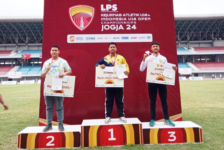 Atlet Junior Lampung Catat Prestasi di Kejurnas Atletik U16 dan Indonesia U18 Open Championships 2024